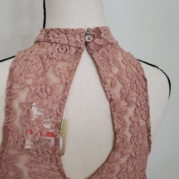 NWT Taylor & Sage Mauve Halter Top Sz XS - Picture 4 of 6